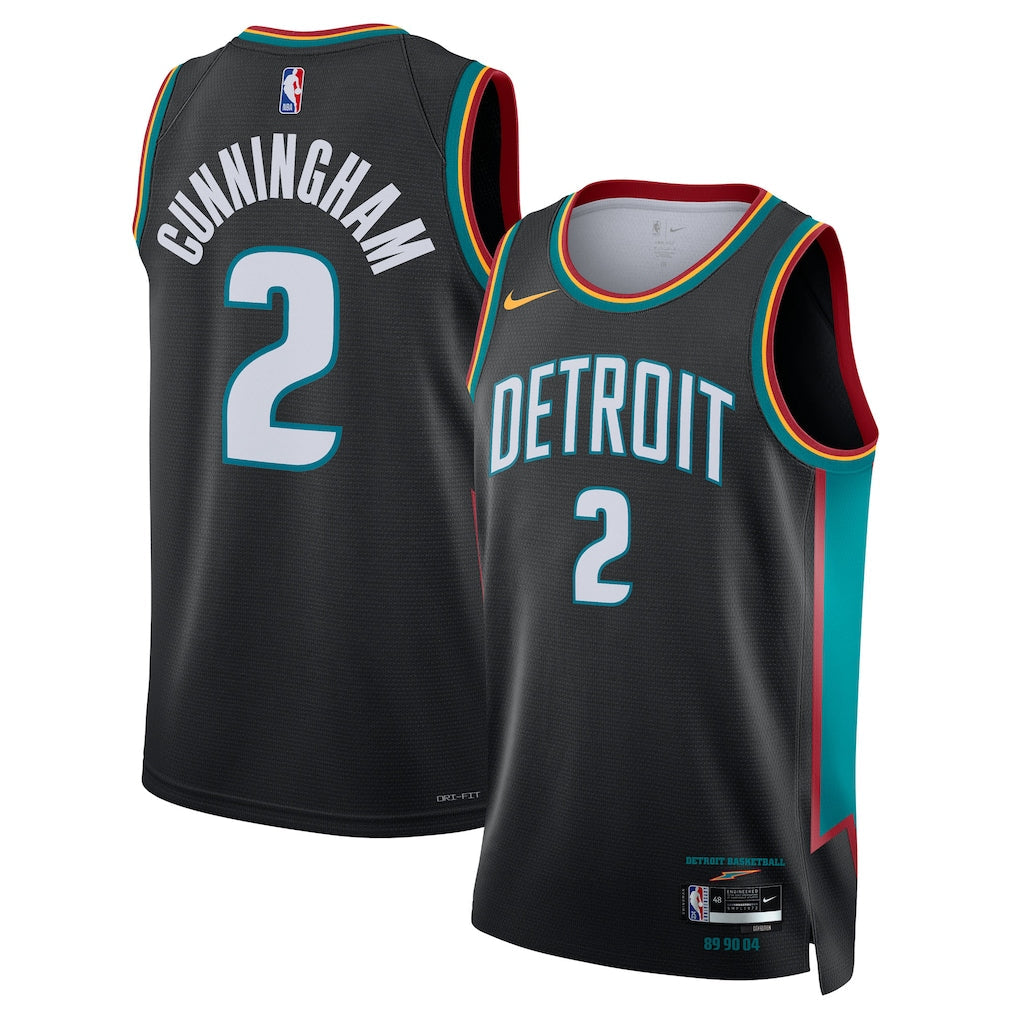 Cade Cunningham Detroit Pistons Unisex 2025/26 Swingman Jersey - Charcoal - City Edition