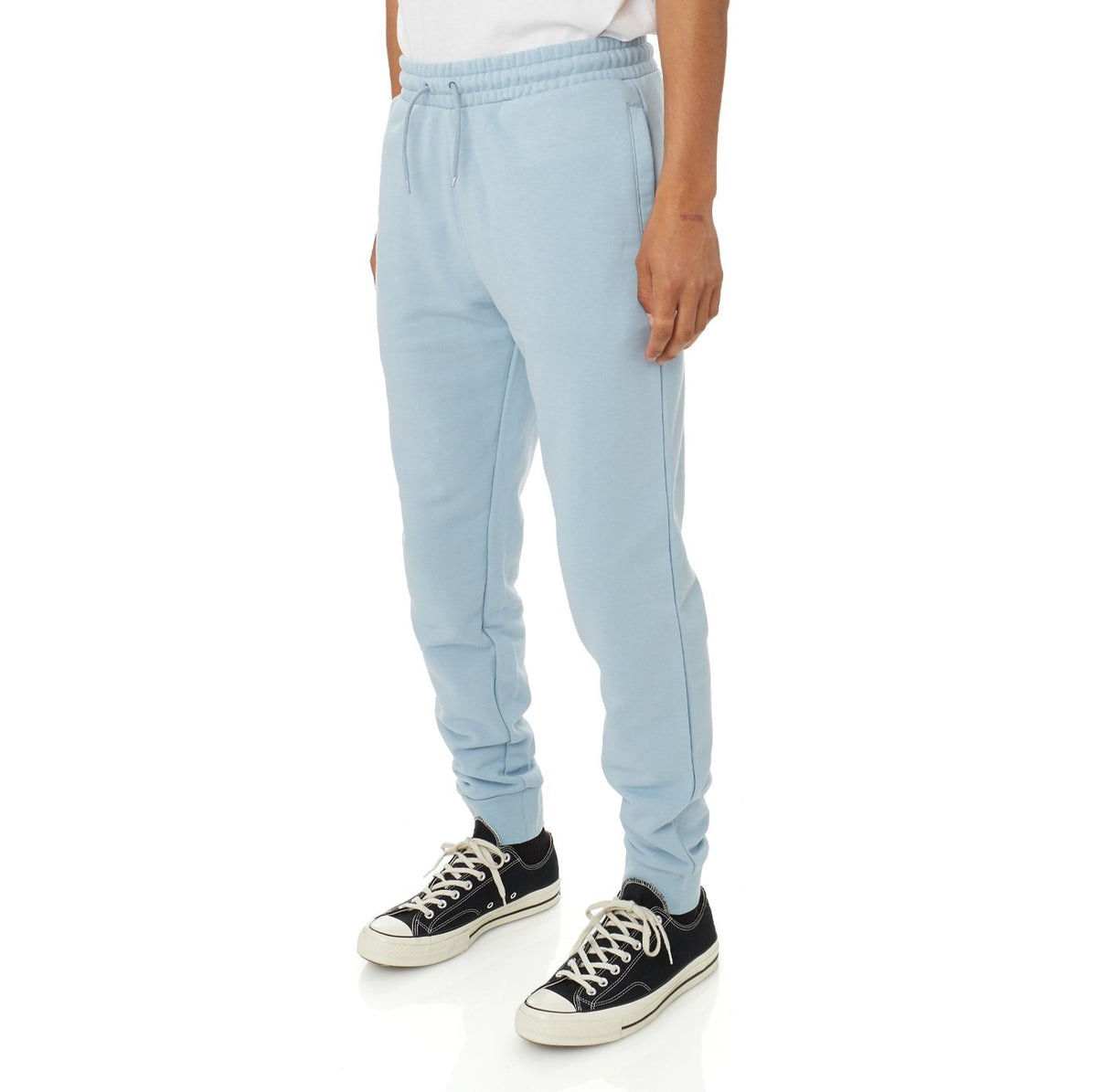 KAPPA LOGO FLEECE ZANOK SWEATPANTS- BLUE LT