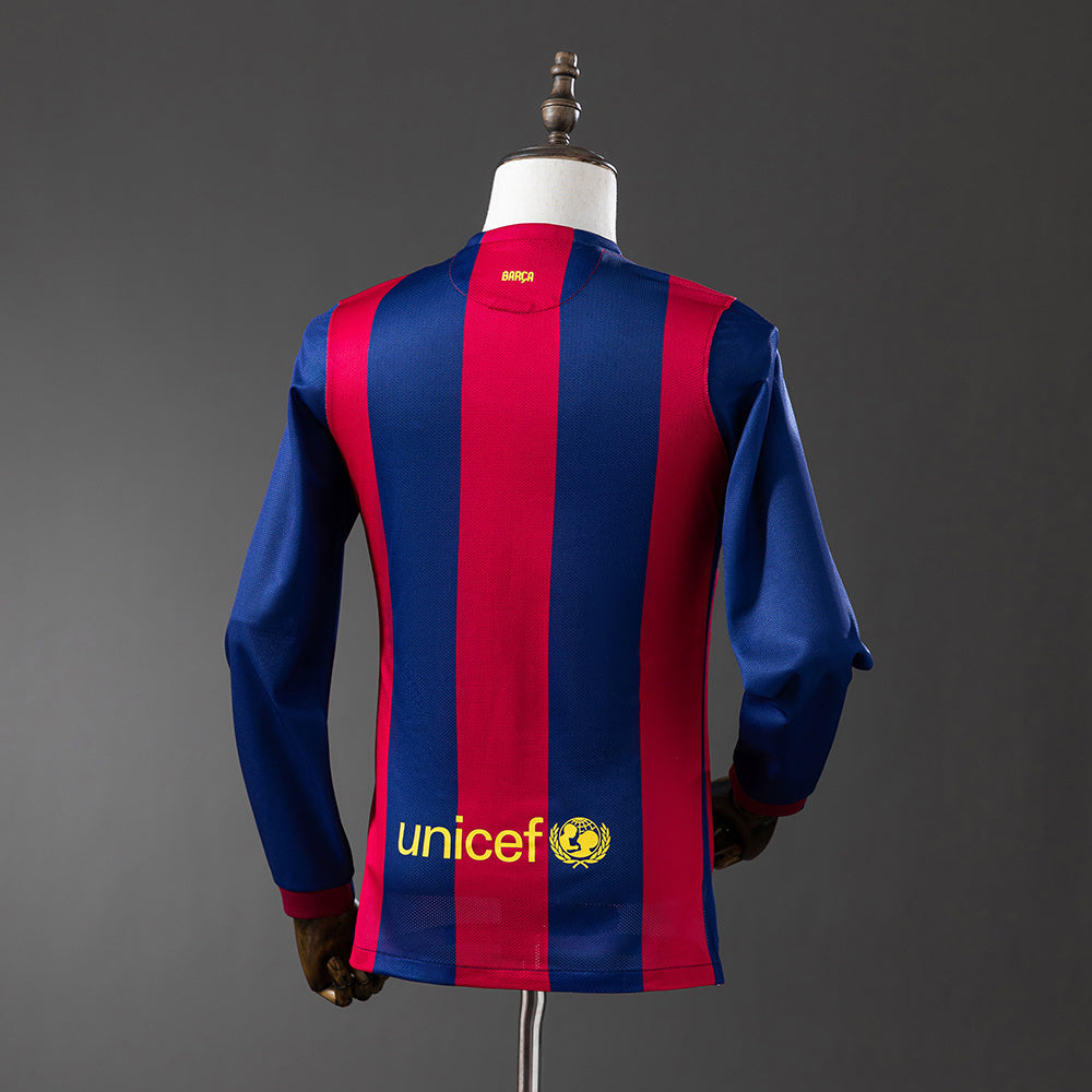 Barcelona 2014/15 Home Long Sleeve Retro Jersey