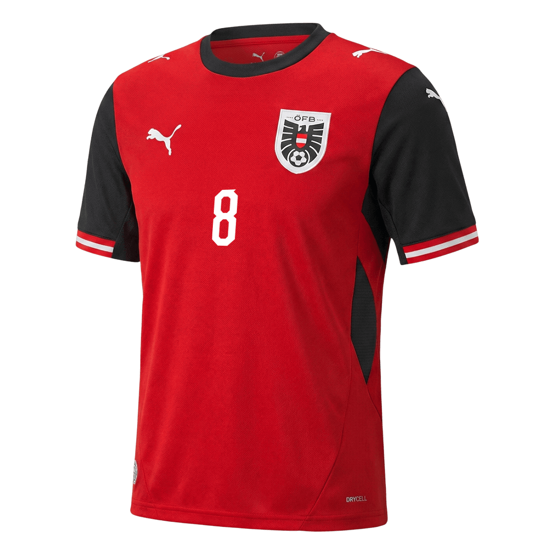 ALABA #8 Mens Austria World Cup Home Jersey 2026