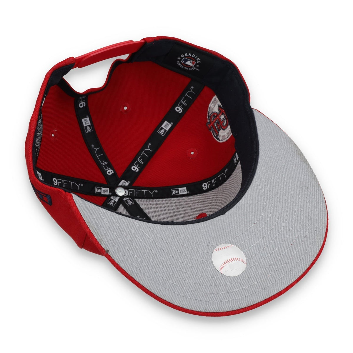 New Era St. Louis Cardinal Side Patch 9FIFTY Snapback Hat-Red