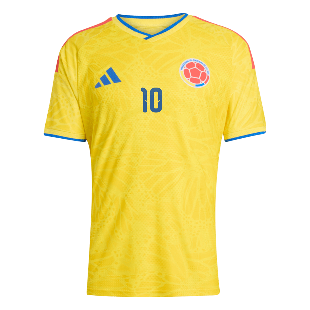 JAMES #10 Mens Colombia World Cup Home Jersey 2026 - Player Version (Slim Fit)
