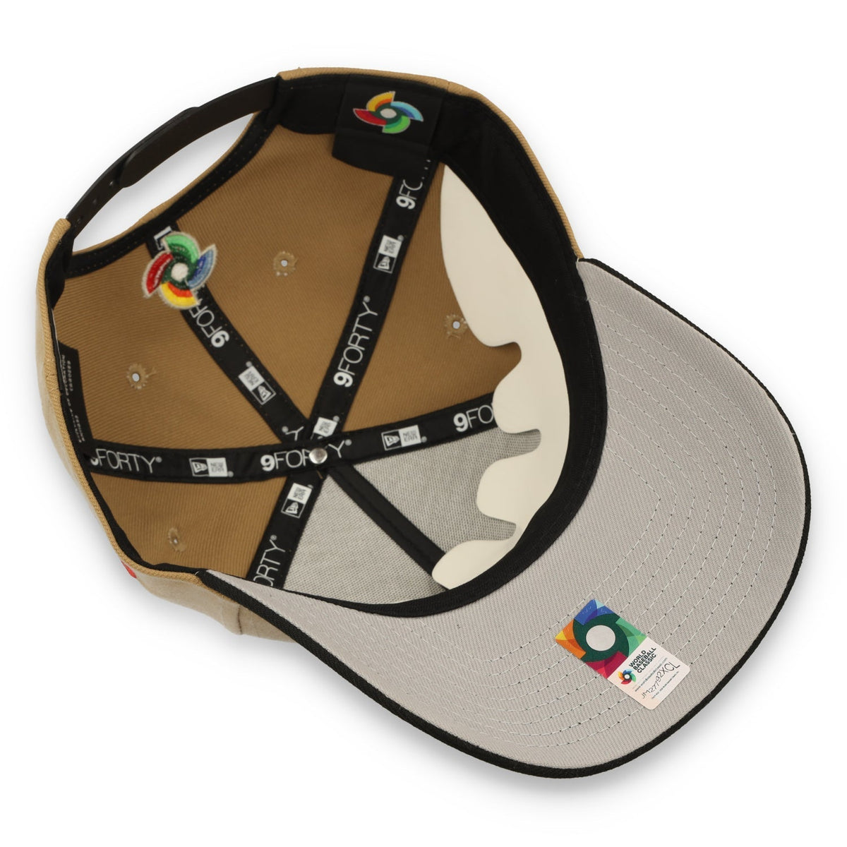 New Era Mexico WBC 9FORTY A-Frame Snapback Hat-Khaki/Black