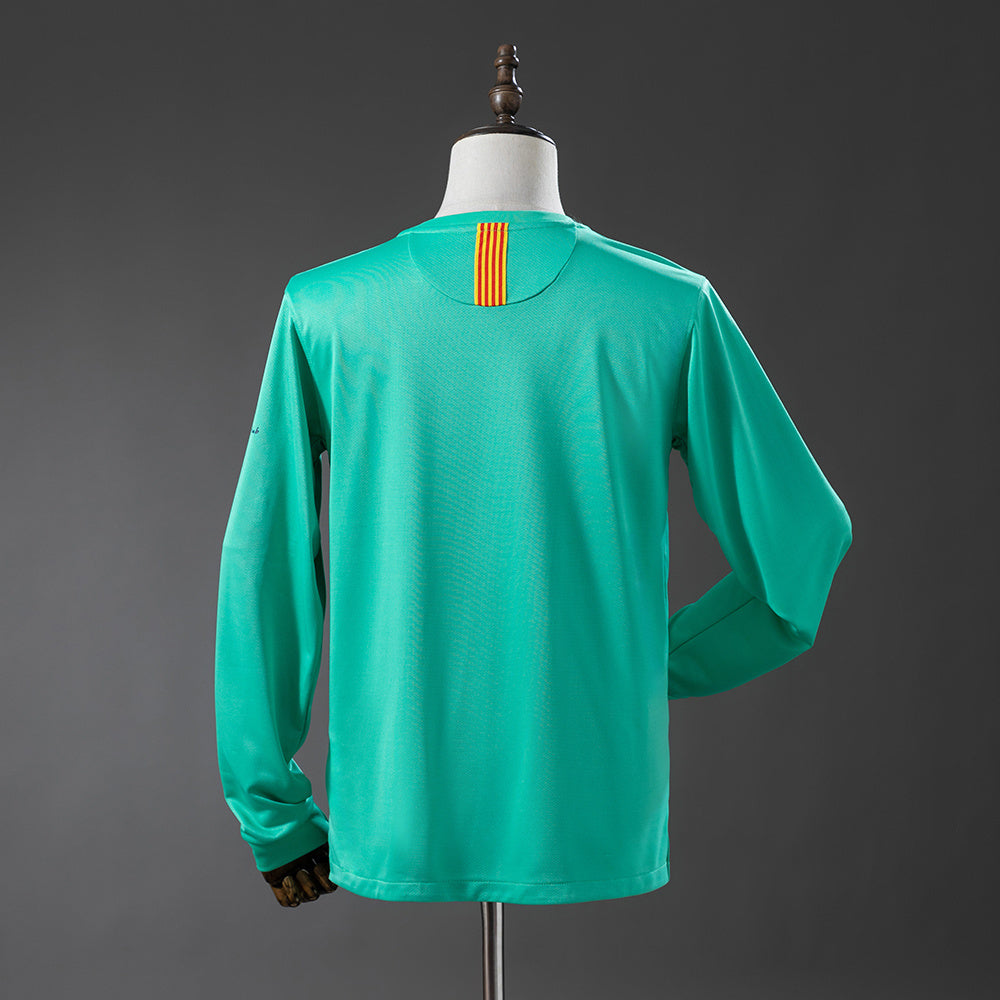 Barcelona 10/11 Away Long Sleeve Retro Jersey