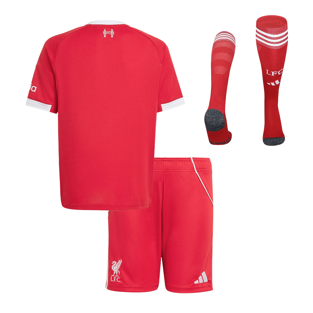 Kids Liverpool Home Full Kit 2025/26