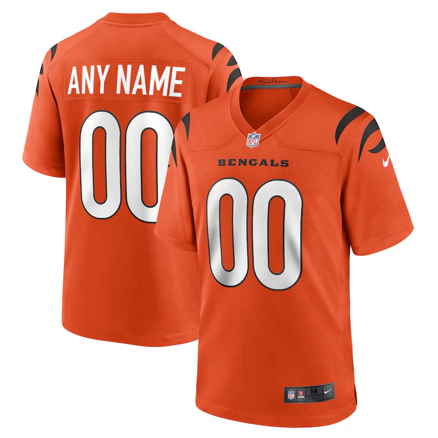 Custom Cincinnati Bengals Jersey - Orange