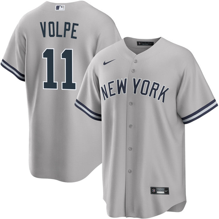 Anthony Volpe New York Yankees Road Jersey - Gray