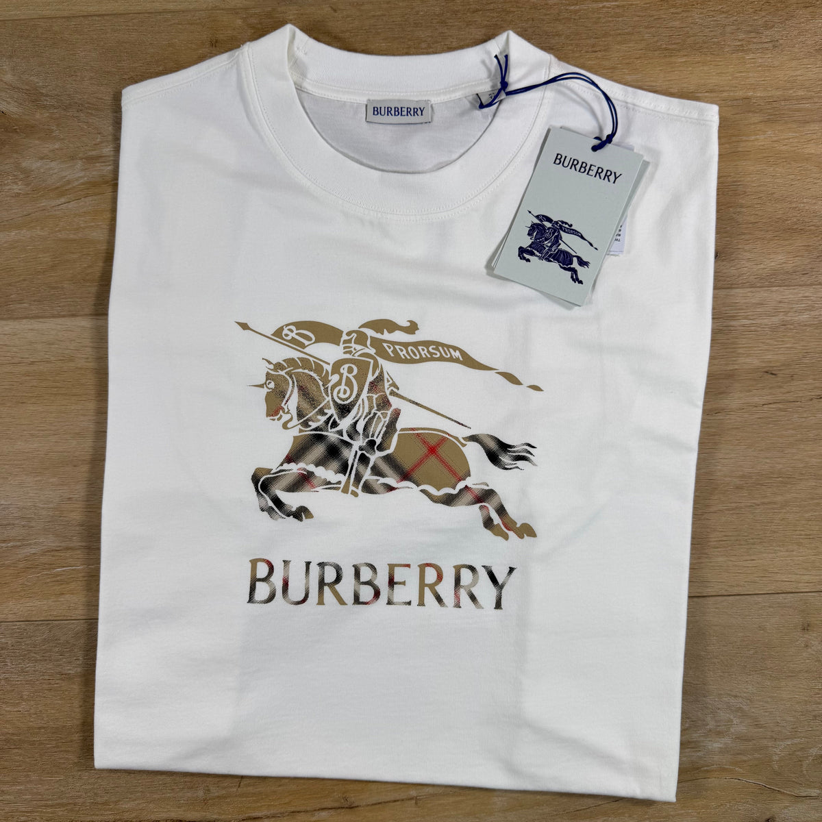 Burberry EKD Ombre T-Shirt in Chalk