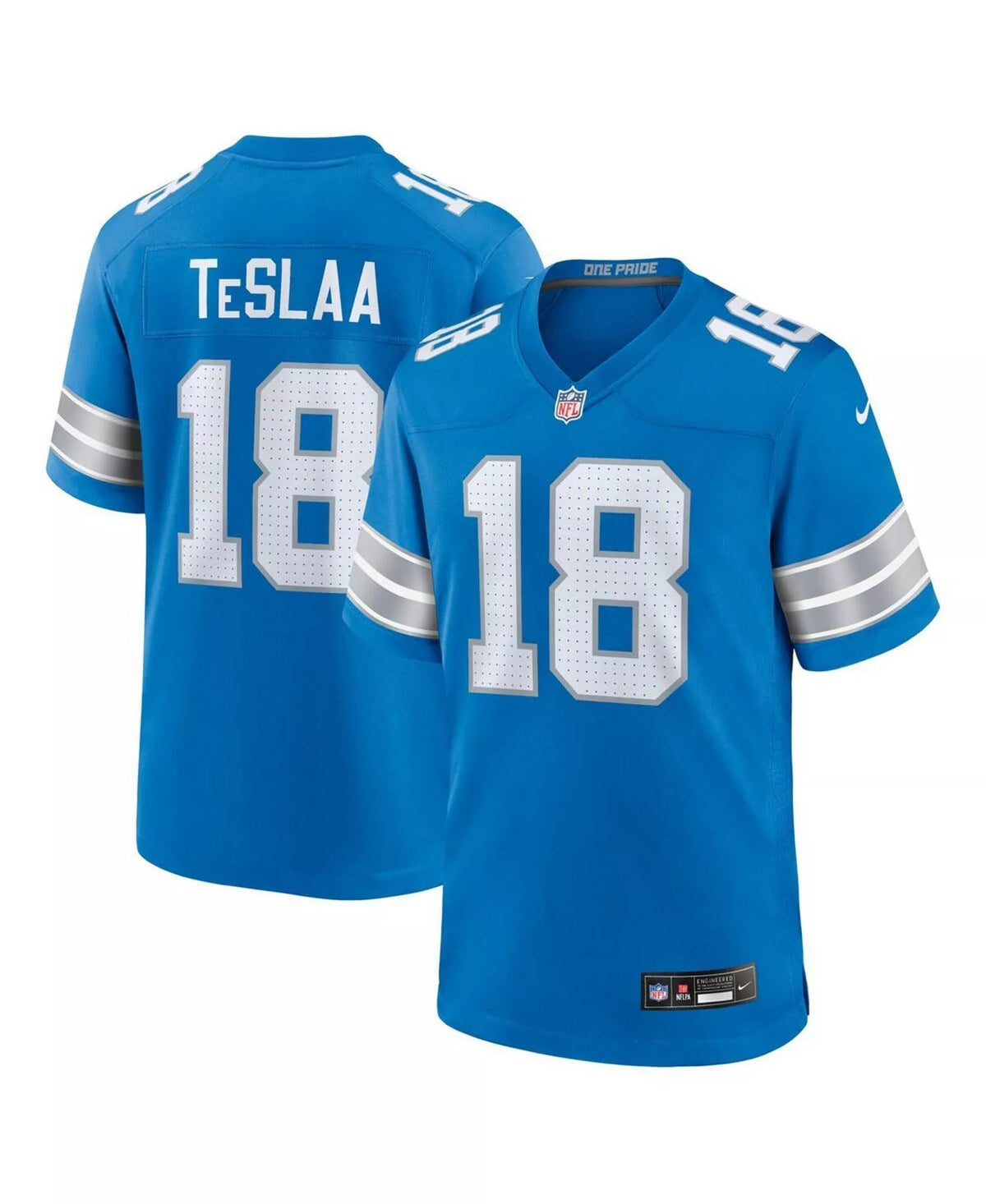 Isaac TeSlaa Detroit Lions Jersey - Blue