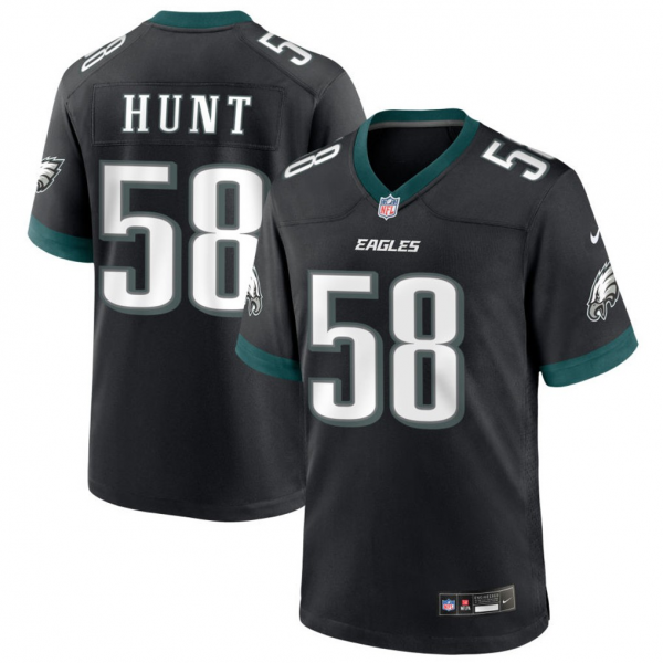 Jalyx Hunt Philadelphia Eagles Jersey - Black