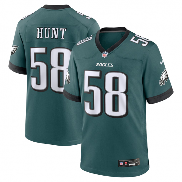 Jalyx Hunt Philadelphia Eagles Jersey - Midnight Green