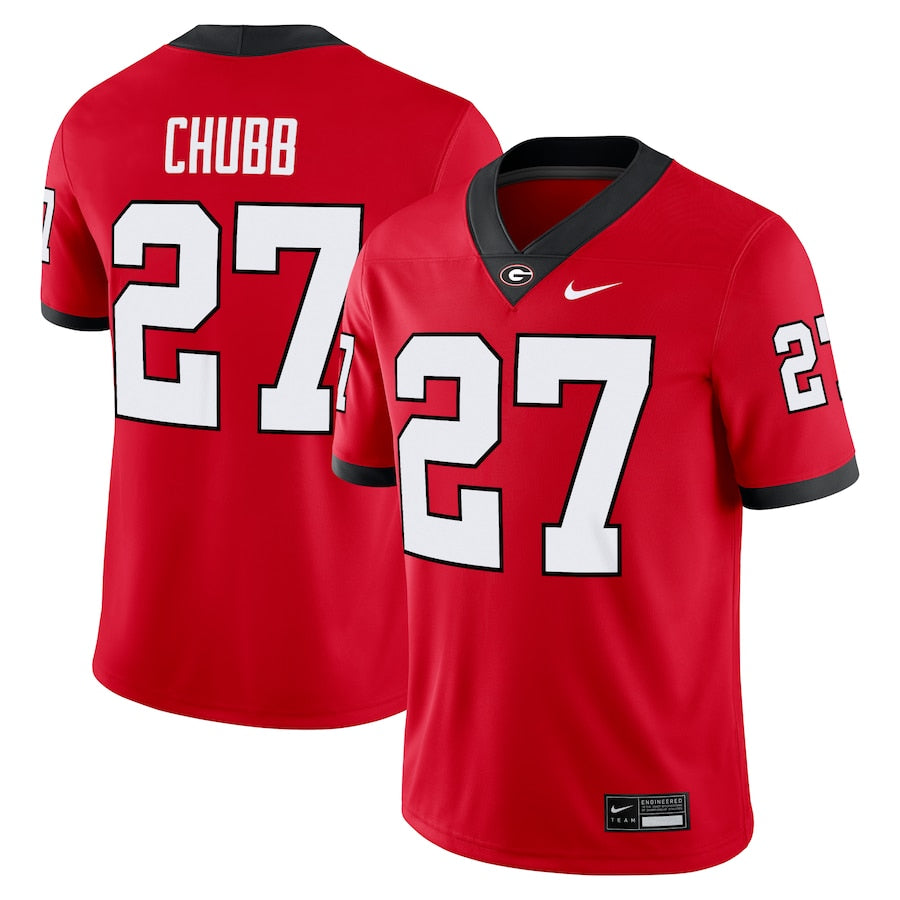 Nick Chubb Georgia Bulldogs Home Jersey - Red