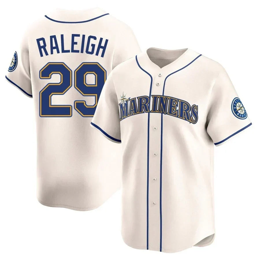 Cal Raleigh Seattle Mariners Jersey - Cream