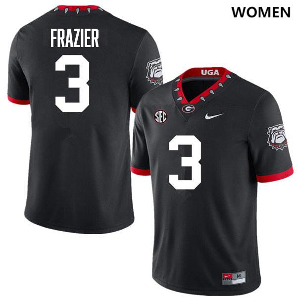 Nate Frazier Georgia Bulldogs 100th Anniversity Jersey - Black