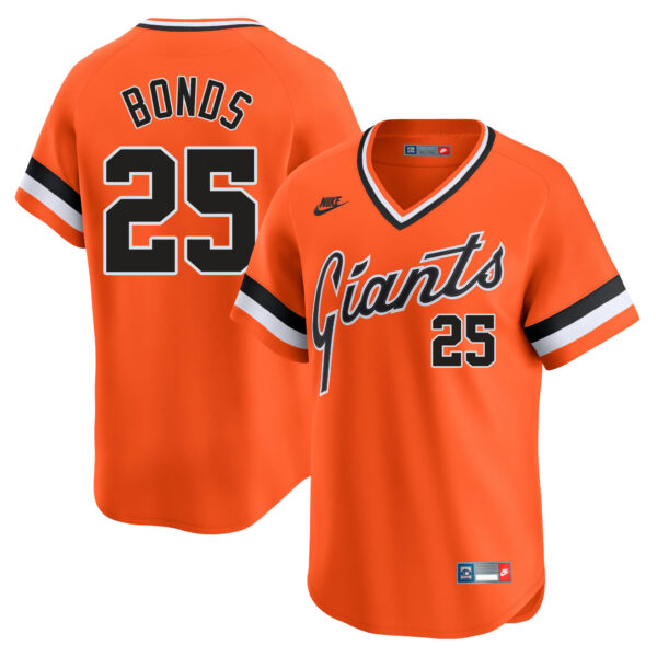 Barry Bonds San Francisco Giants Cooperstown Collection Jersey - Orange