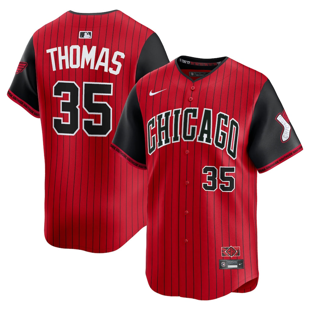 Frank Thomas Chicago White Sox 2025 City Connect Retired Player Jersey - Red/Black