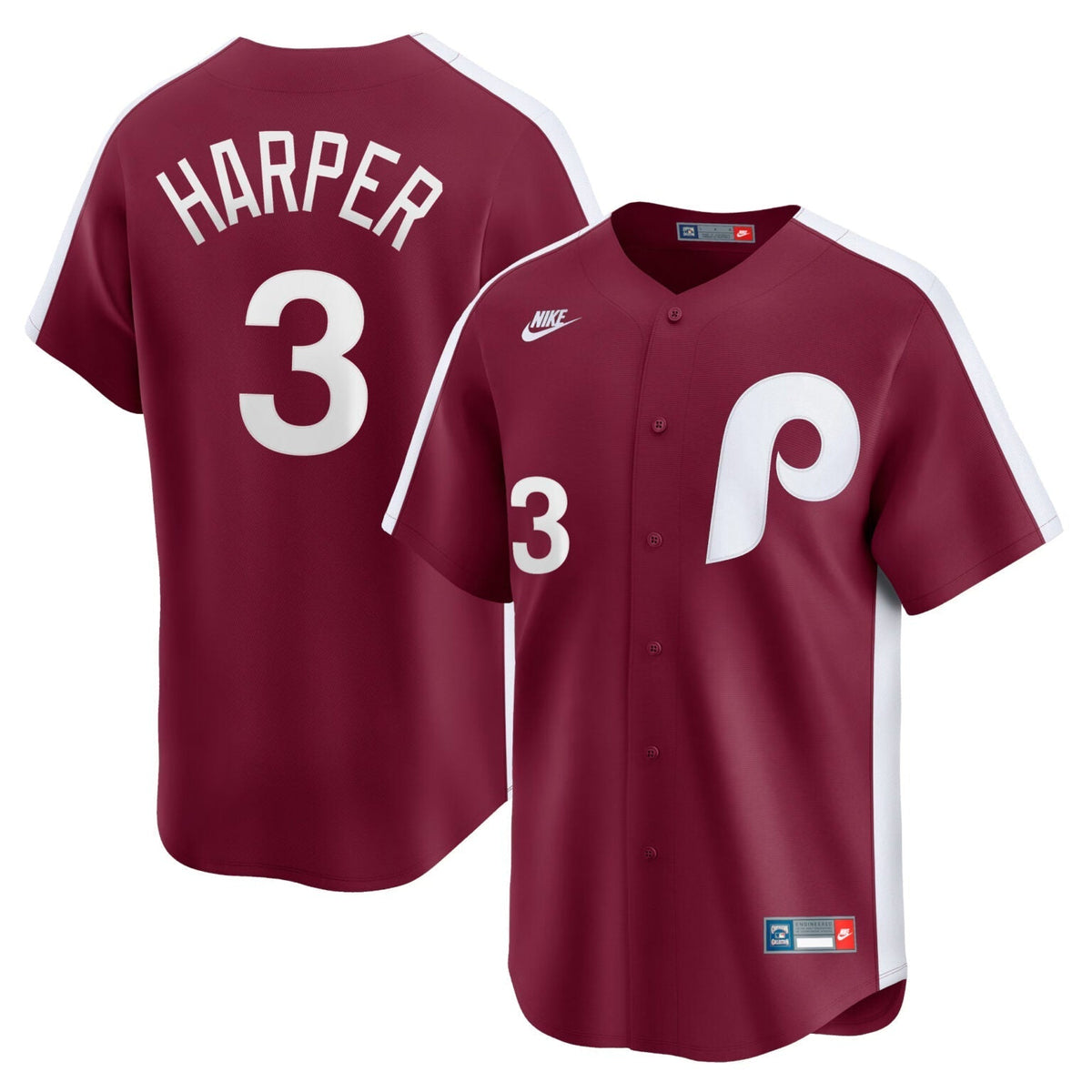 Bryce Harper Philadelphia Phillies Cooperstown Limited Jersey – Red