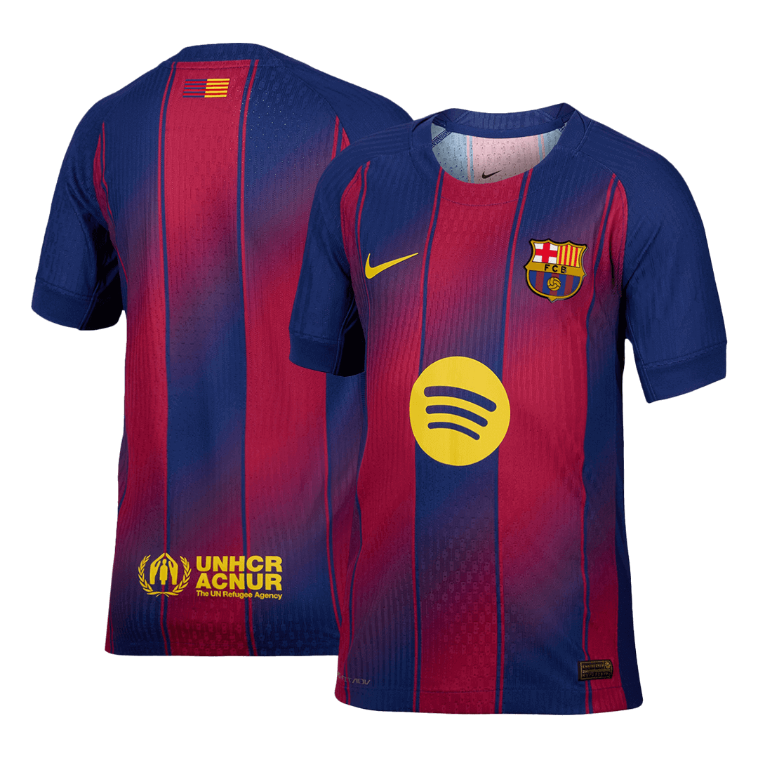 Mens Barcelona Home Jersey 2025/26 - Player Version (Slim Fit)