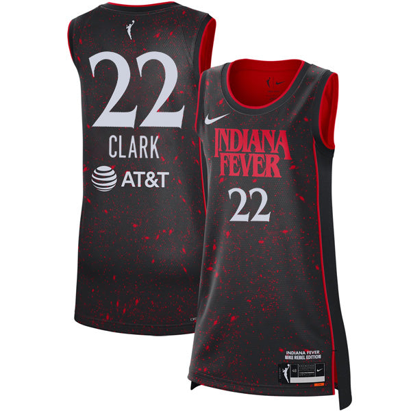 Caitlin Clark Indiana Fever Game Jersey - Stranger Things Collection - Black