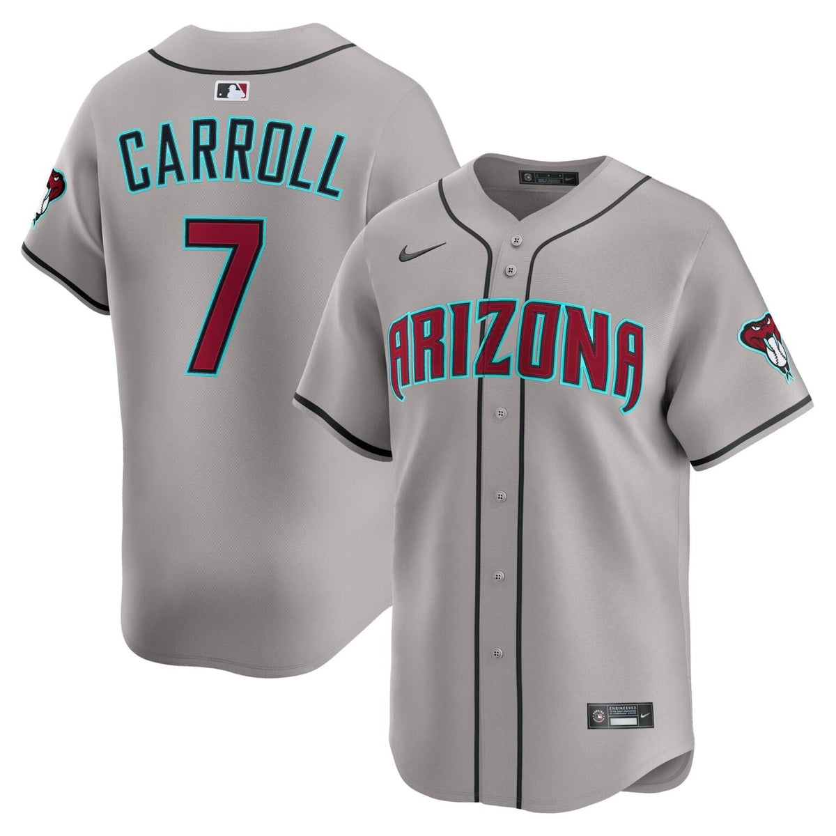 Corbin Carroll Arizona Diamondbacks Road Limited Jersey – Grey