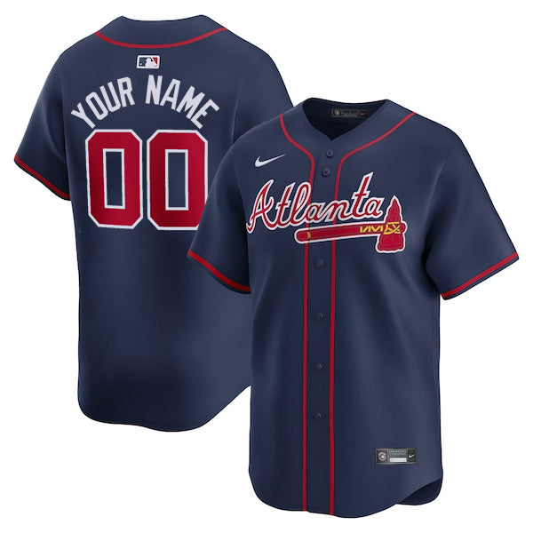 Custom Atlanta Braves Alternate Jersey - Navy