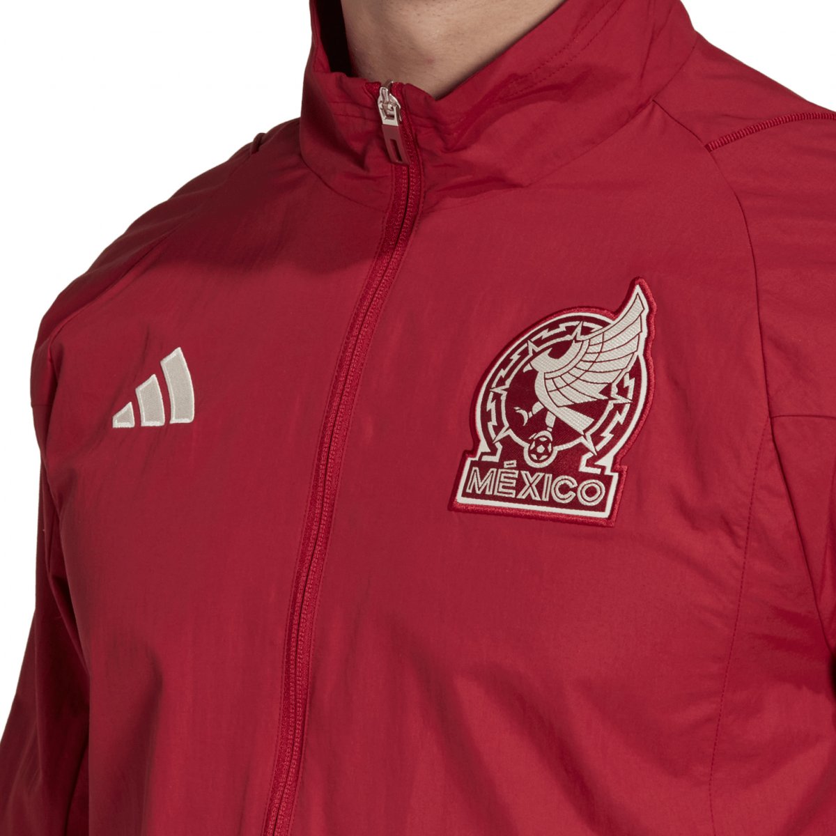 Adidas Men's Mexico Tiro 23 Presentation Jacket-Burgundy