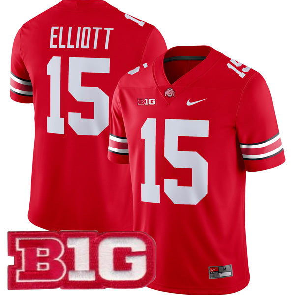 Ezekiel Elliott Ohio State Buckeyes Jersey – Red