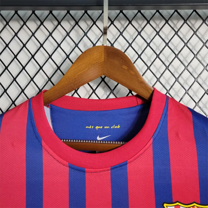 Barcelona Jersey Home kit 2011 2012 Retro Long Sleeves