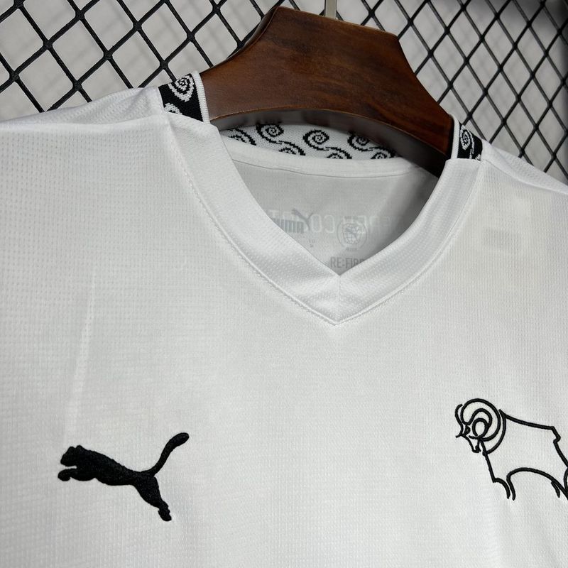 Jersey do Derby County Fc l 24/25 Branco