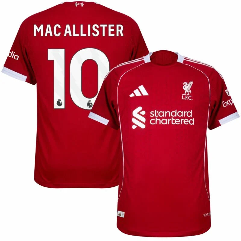 Jersey Liverpool 25/26 Home #10 Mac Allister