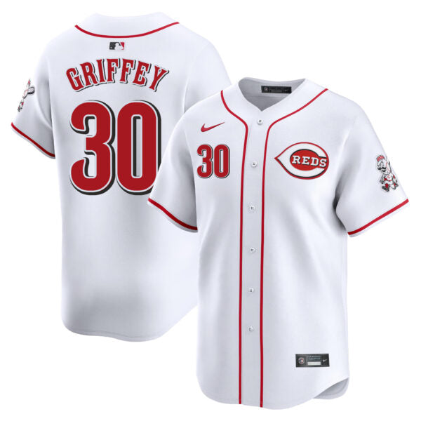 Ken Griffey Jr Cincinnati Reds Home Limited Jersey - White