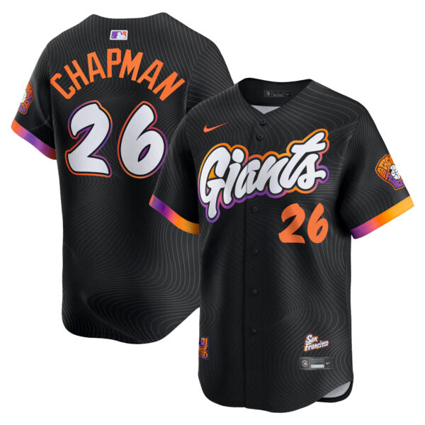 Matt Chapman San Francisco Giants 2025 City Connect Limited Jersey - Anthracite