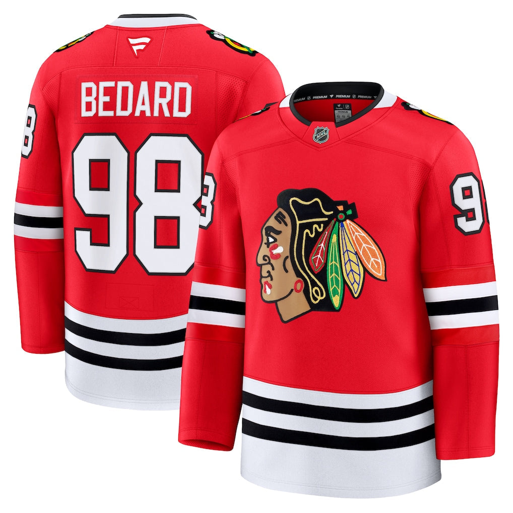 Connor Bedard Chicago Blackhawks Home Jersey - Red