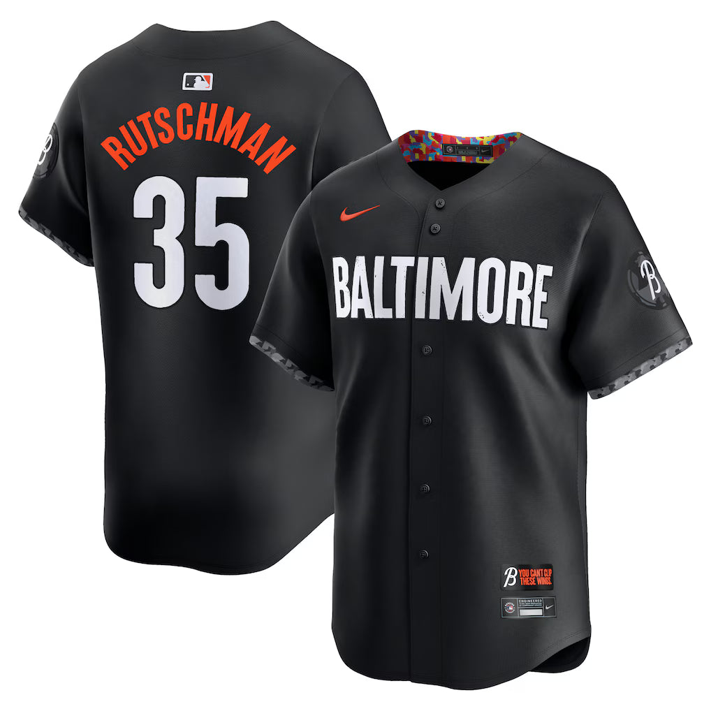 Adley Rutschman Baltimore Orioles City Connect Jersey - Black