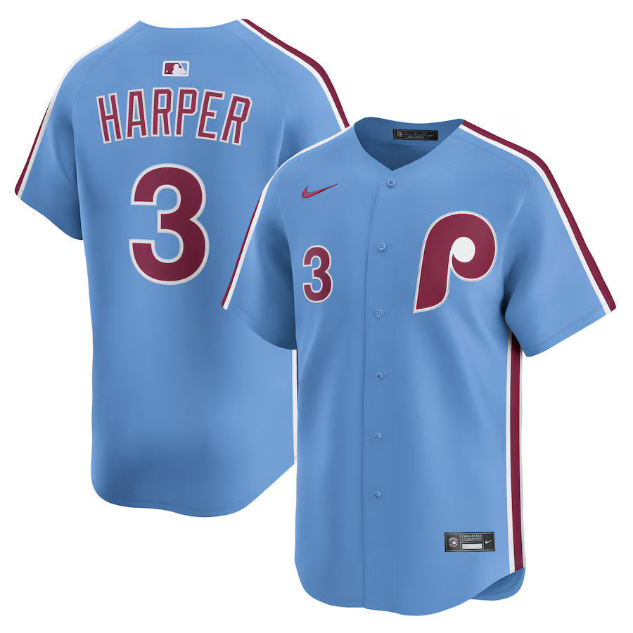 Bryce Harper Philadelphia Phillies Alternate Jersey - Light Blue