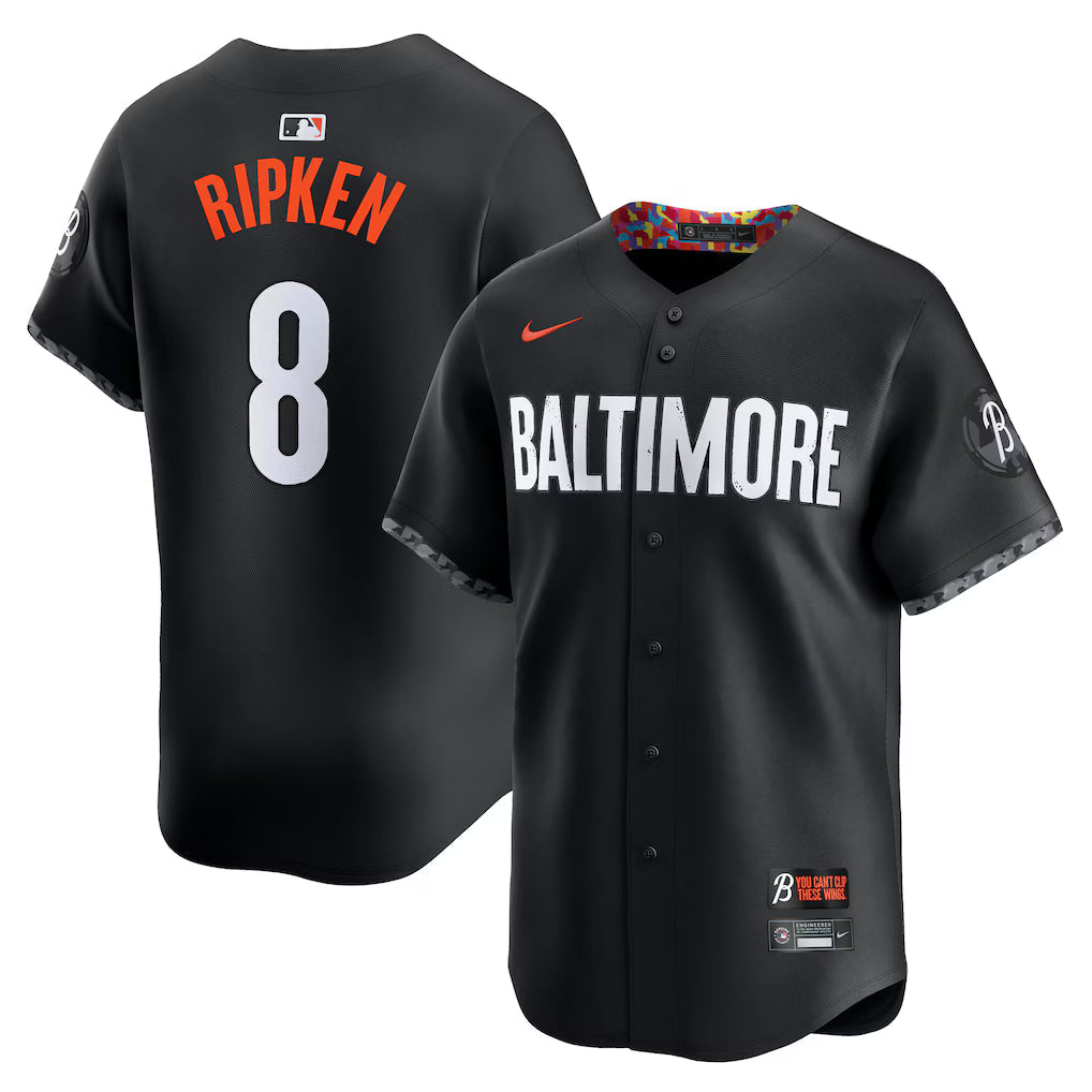 Cal Ripken Jr. Baltimore Orioles City Connect Jersey - Black