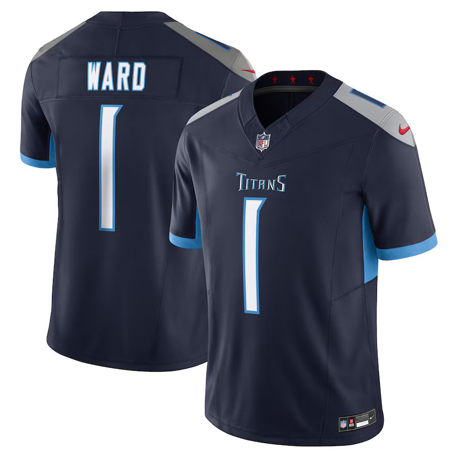 Cameron Ward Tennessee Titans Alternate Jersey - Navy