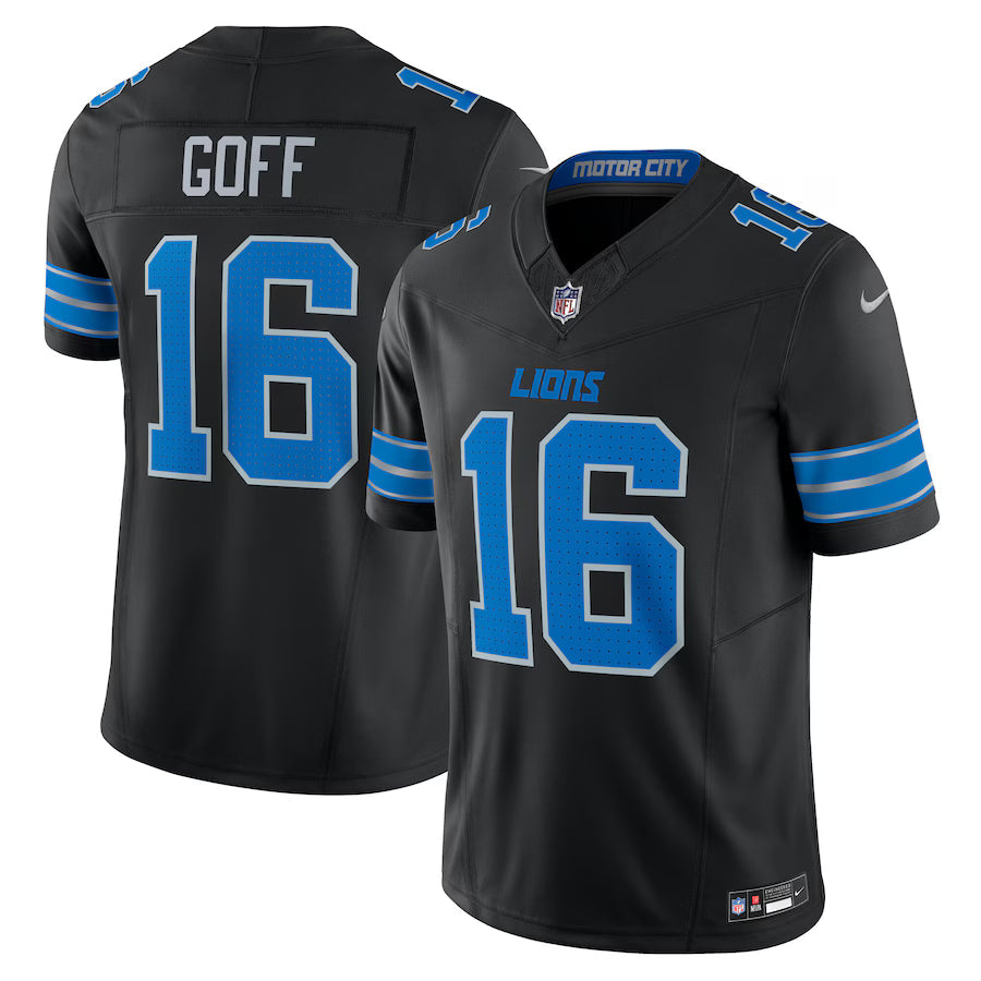 Jared Goff Detroit Lions 2nd Alternate Game Jersey - Black