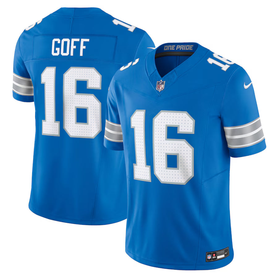Jared Goff Detroit Lions Game Jersey - Blue