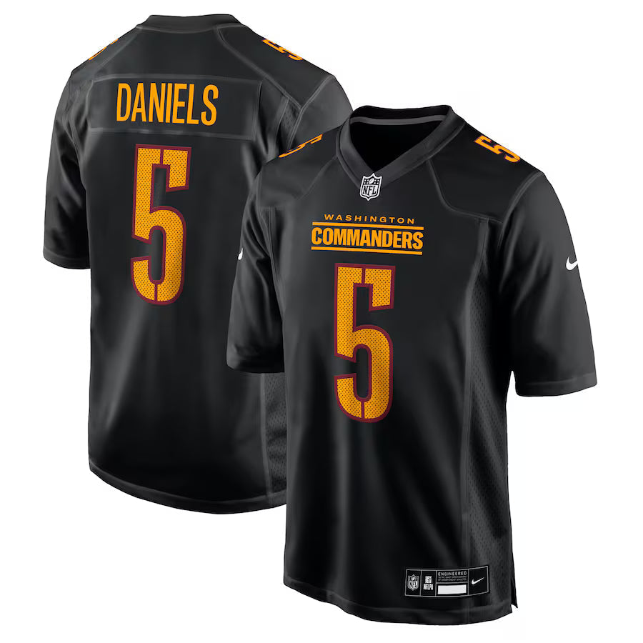 Jayden Daniels Washington Commanders Jersey - Carbon Black