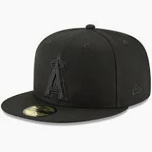 New Era Los Angeles Angels Primary Logo Basic-59FIFTY Fitted Hat-Black/Black
