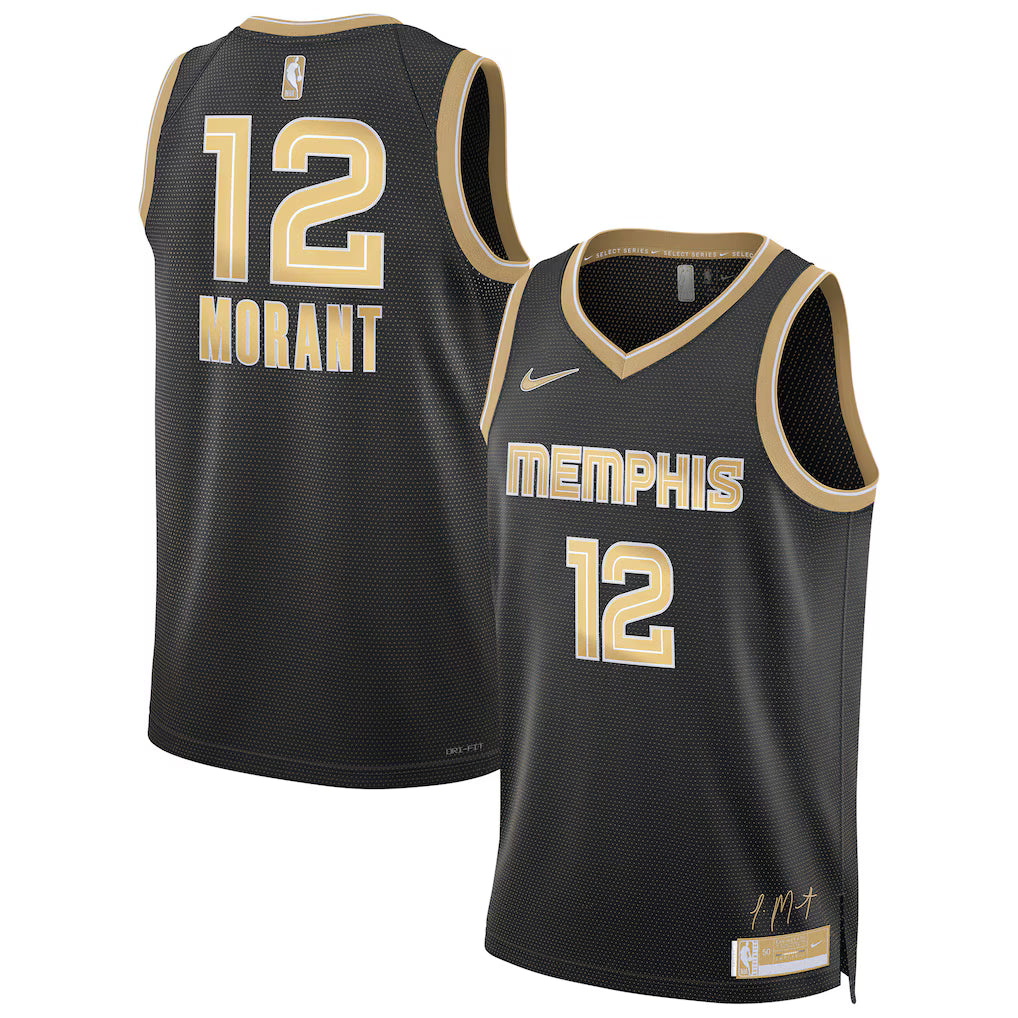 Ja Morant Memphis Grizzlies Unisex Select Series Swingman Jersey – Black