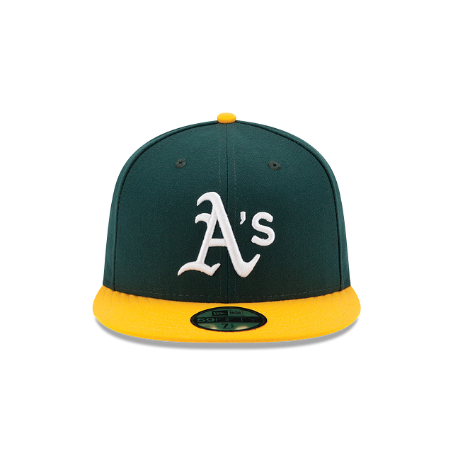 New Era Oakland Athletics On-Field 59FIFTY Fitted Hat-youth/ green/yellow