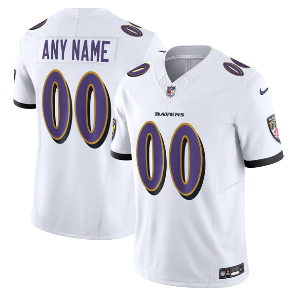 Custom Baltimore Ravens Jersey - White