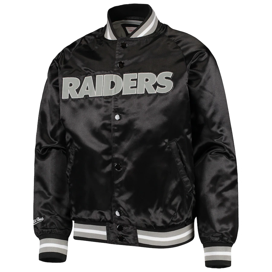 Mitchell & Ness Toddler Las Vegas Raiders Lightweight Full-Snap Jacket-Black