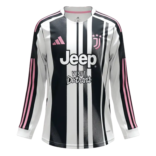 Mens Juventus Home Long Sleeve Jersey 2025/26