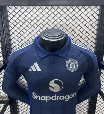 Manchester United Jugador Visitante Camiseta 2024/2025 Long Sleeve