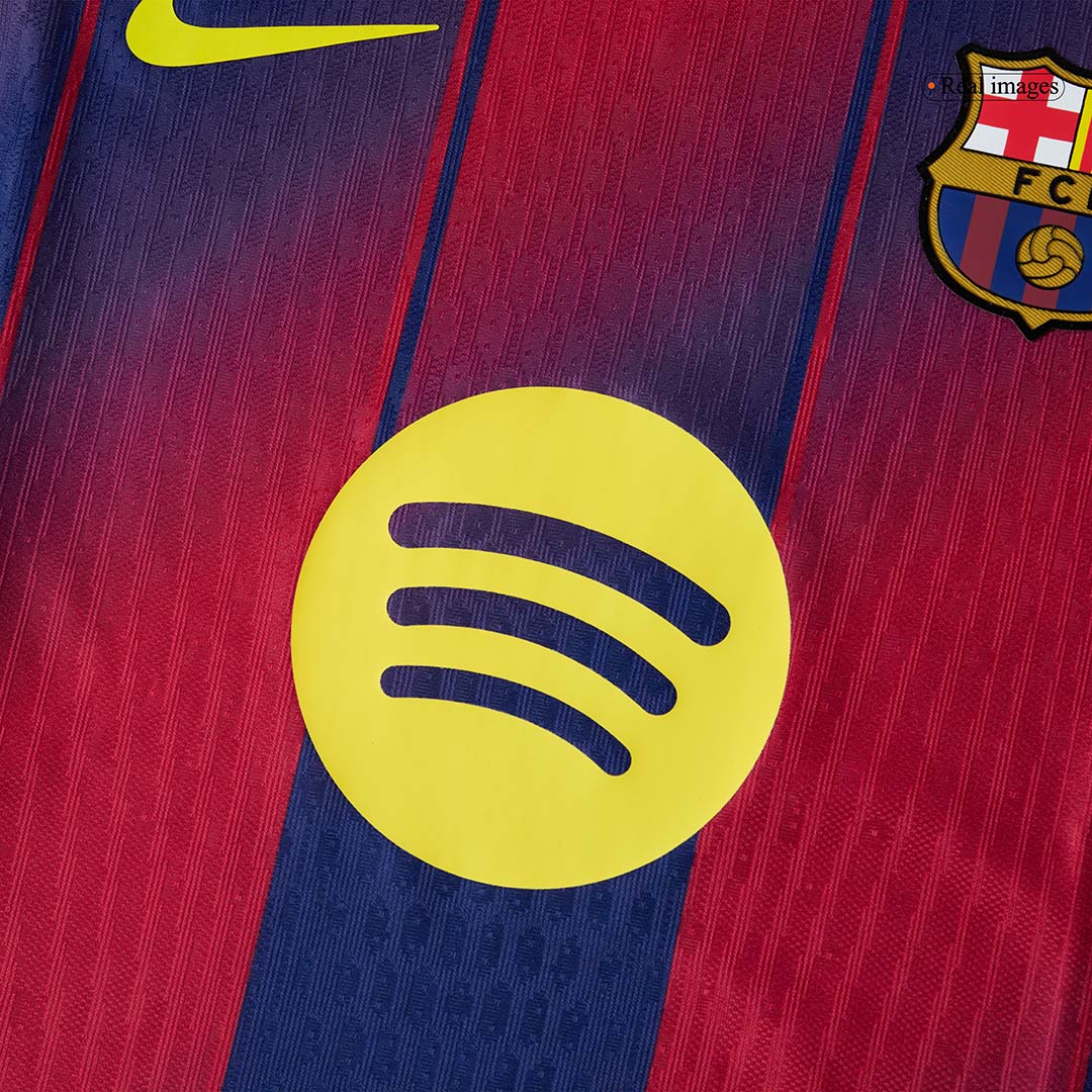 F.DE JONG #21 Mens Barcelona Home Jersey 2025/26 UCL - Player Version (Slim Fit)