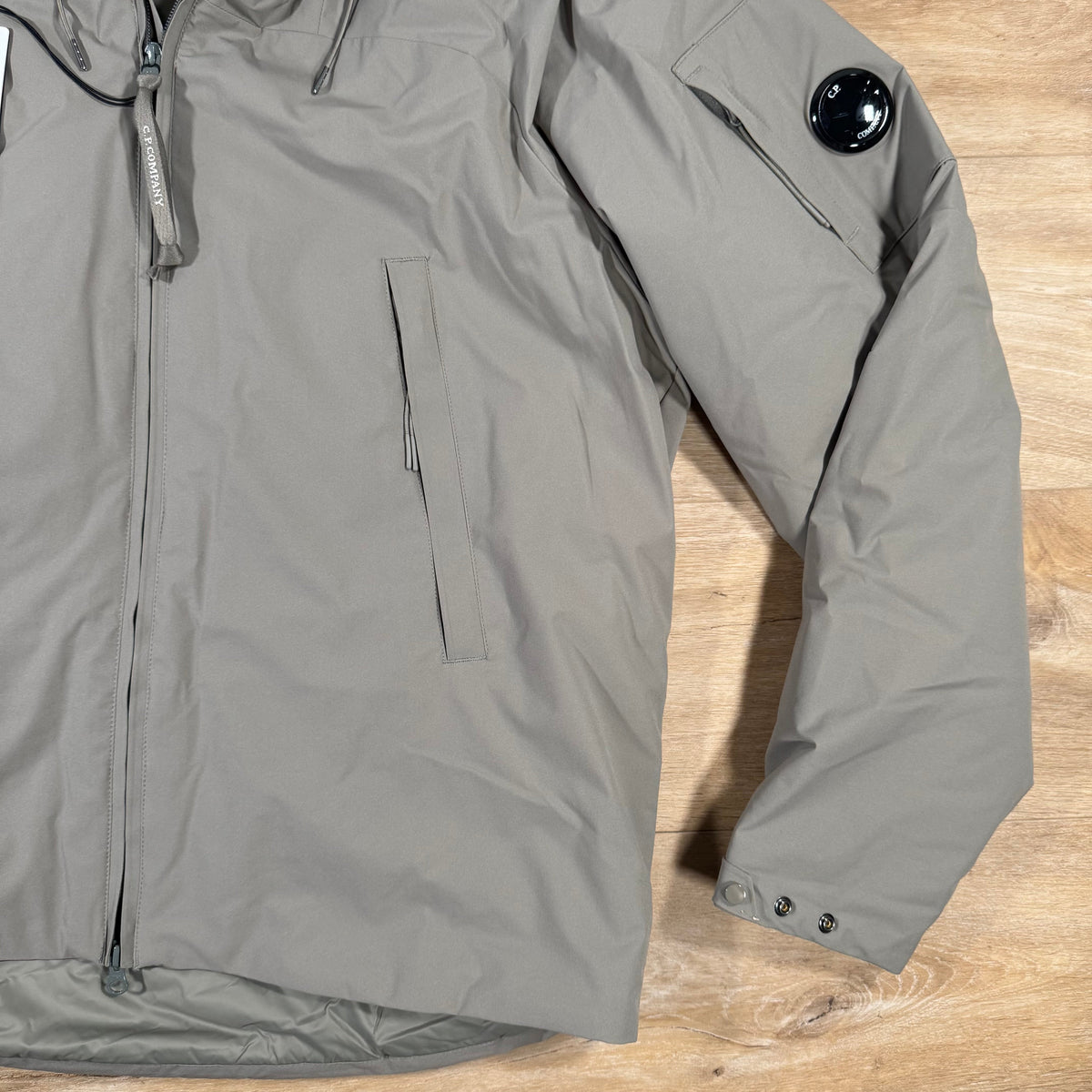 C.P. Company Pro-Tek Padded Lens Jacket in Fungi Grey