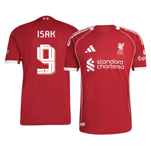 ISAK #9 Mens Liverpool Home Jersey 2025/26 UCL - Player Version (Slim Fit)